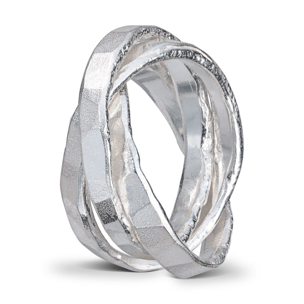 Wabi Sabi Jewellery, Mingle Together silver ring