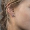Mingle silver earrings, mini - Image 5