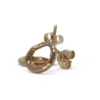 Mingle gold earrings, mini - Image 3