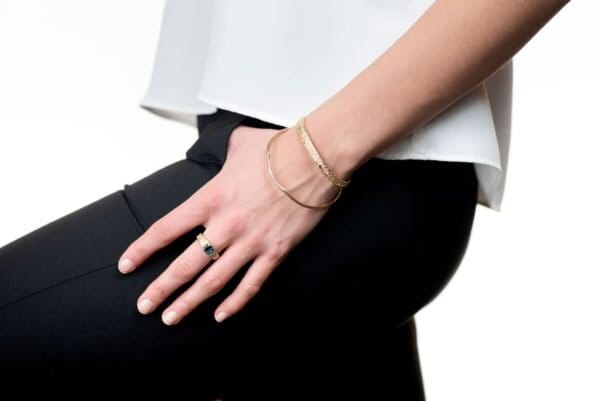 Fråst gull armring - Bilde 4